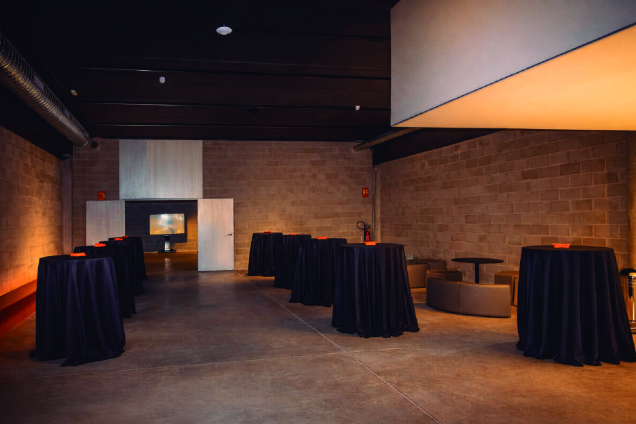 Gran Hall preparat per a un esdeveniment corporatiu